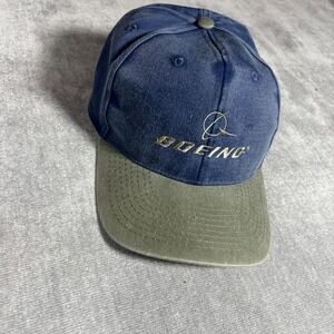 Boeing blue and green baseball cap